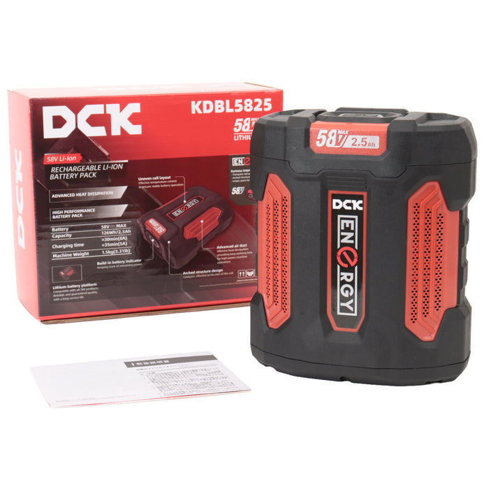 DCK 58V リチウムイオンバッテリ KDBL