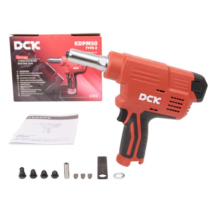 DCK 12V 充電式リベッター KDPM50